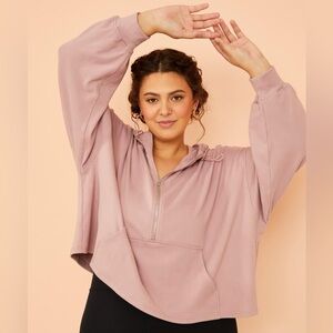 Arula Women’s Super Soft Sweatshirt Hoodie in Pink Mauve, Size A (14-16)